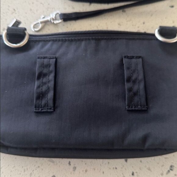 Baggallini Black Nylon Small Crossbody Bag Fanny Pack Zipper Closure Casual EUC - Picture 12 of 12